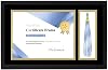 Melannco 18.8x12.1 Inch Black Wood Diploma Frame With Tassel Holder- Frame Displays One 8.5x11 Inch Certificate and One Tassel