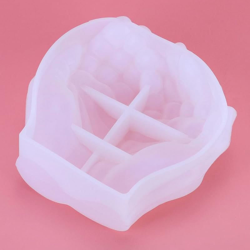 QWORK Szilikon Forma Epoxi Gyantához, 3D Kéz Dizájn, DIY Kézműves Dekoráció