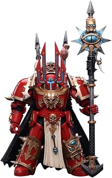 Warhammer 40K: Chaos Space Marines Crimson Slaughter Sorcerer Lord in Terminator Armour 1:18 Scale Figure
