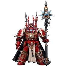 Warhammer 40K Chaos Space Marines Crimson Slaughter Sorcerer Lord in Terminator Armour 118 Scale Figure