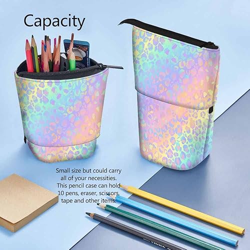 Miniatura 4 de Swono Estuche para lápices de niña afroamericana, color negro, bonita mujer, brillante, labios, turbante de pie, estuche para lápices, estuche para