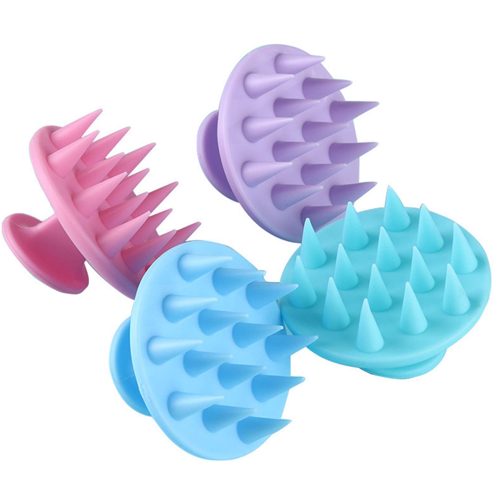 Cepillo de Ducha para Limpieza Masajeador de Cabello de Silicona Peine de champú Cepillo de Masaje de baño Masajeador de Cuero cabelludo Cepillo de Ducha de Cabello Peine Herramienta de CUID