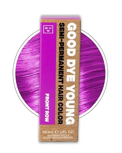 Good Dye Young Tinte semipermanente para el cabello Streaks and Strands (Front Row Purple) - Tinte temporal con protección UV que dura de 15 a 24