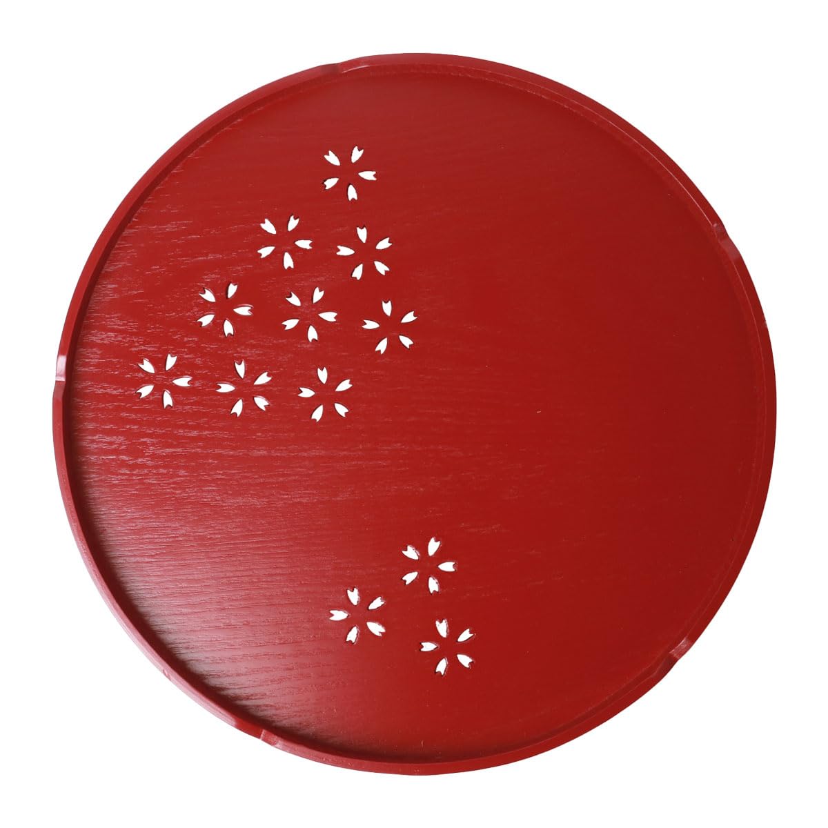 お盆　漆器　さくらんぼ　桜　チェリー お盆 漆器 さくらんぼ 桜 チェリー