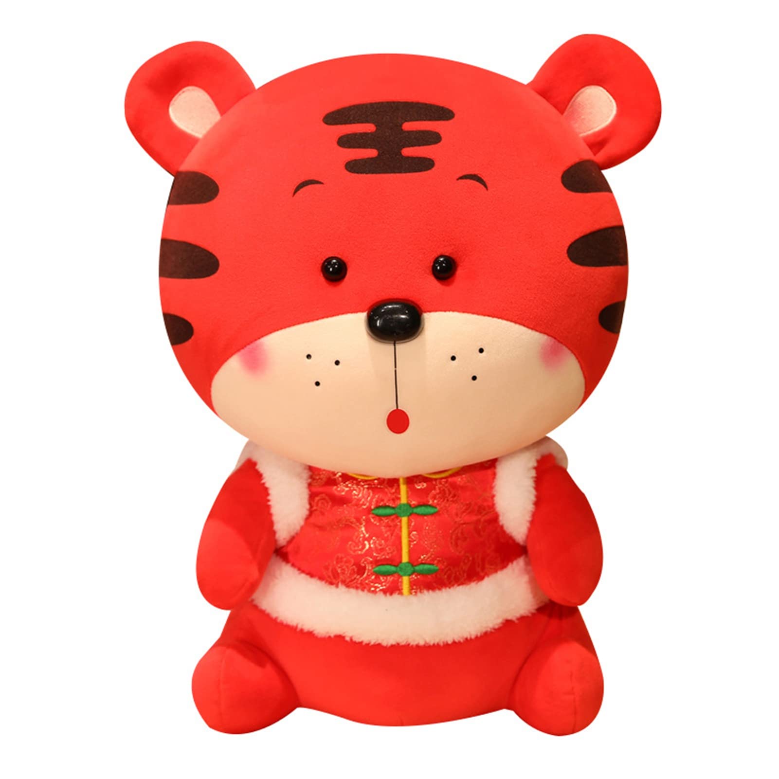 red tiger stuffed animal