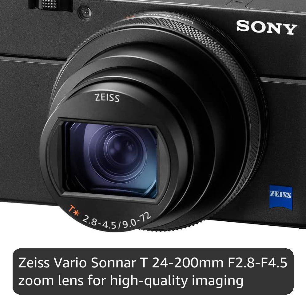 Sony RX100 VII Premium Compact Camera with 1.0-type stacked CMOS sensor (DSCRX100M7)