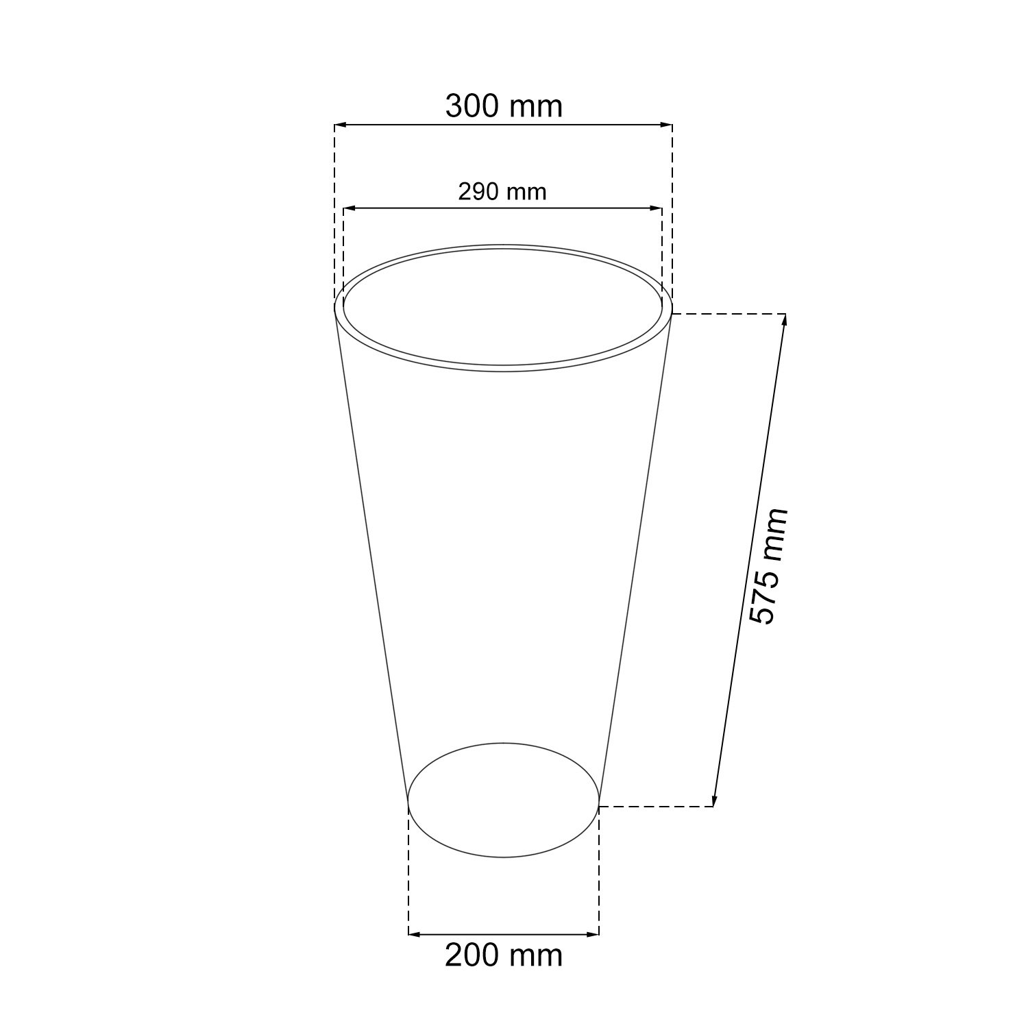 Rato Round BLANC Pot De Fleur En Plastique Aspect Rattan Rotin 30 Cm