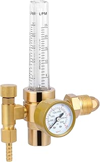 Argon Regulator Flowmeter 0-25lpm CGA-580 for MIG/TIG Welding Machine Full Copper Welding Gas Regulators Accessory Welding Equipment