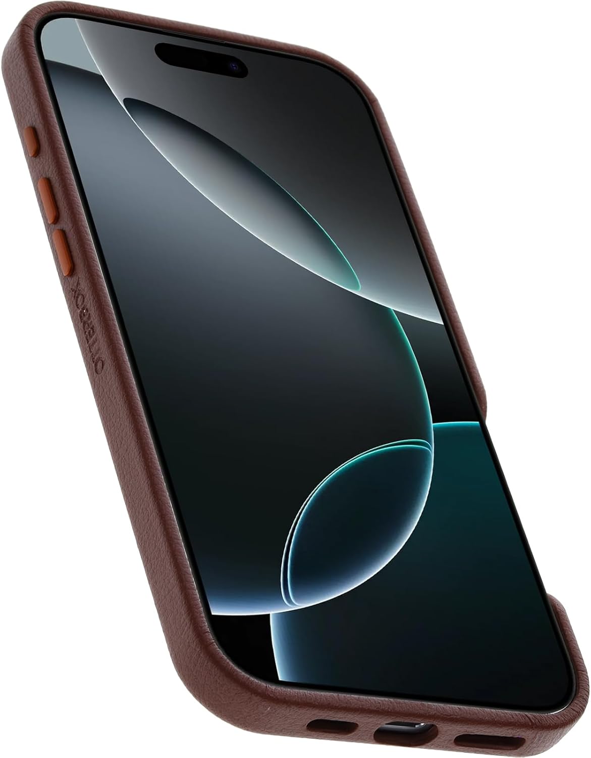 OtterBox iPhone 16 Pro Max Symmetry Series Cactus Leather for MagSafe - Rich Adobe Brown