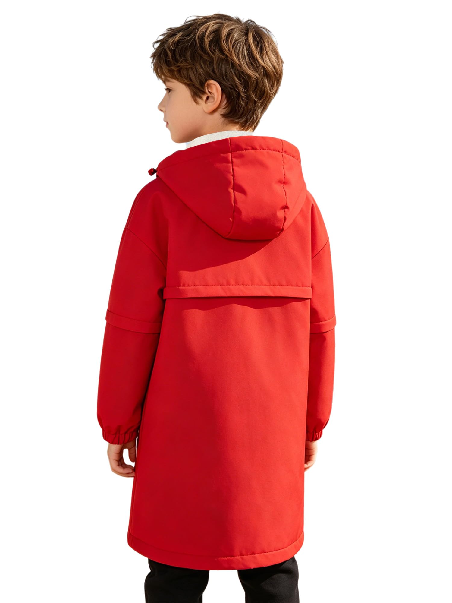 Runhomal Kinder Badeponcho Flanell Bademantel Kapuze Poncho Mit Taschen Zip Cover Up Schwimmjacke Laufjacke Leichte Funktionsjacke Schnelltrocknende Schwimmrobe