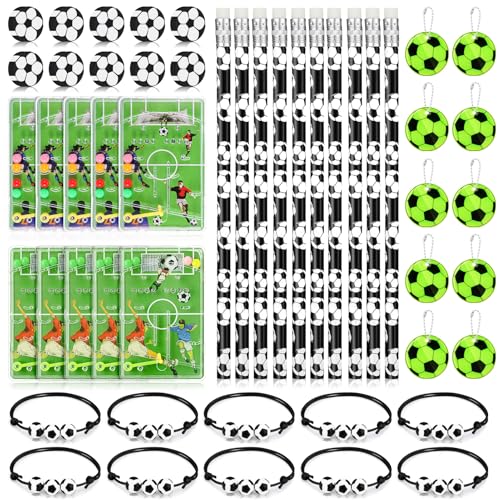 Kaisibum Fussball Mitgebsel Jungen Set,50 Stück Fußball Party Mitgebsel Kinder mit 10 Fußball Bleistift 10 Fussball Radiergummi 10 Flipperspiel Fußball Spiele 10 Armband 10 Schlüsselanhänger Kaisibum Fussball Mitgebsel Jungen Set,50 Stück Fußball Party Mitgebsel Kinder mit 10 Fußball Bleistift 10 Fussball Radiergummi 10 Flipperspiel Fußball Spiele 10 Armband 10 Schlüsselanhänger