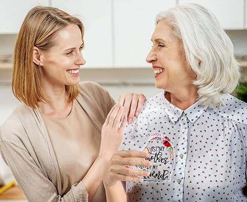 Miniatura 5 de SICOHOME Regalo para madre de parte de hija, regalo de 4 pulgadas para mamá, abuela, madrastra, primera mamá, siempre mi amiga, regalo para mamá