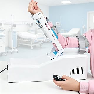 Electric Arm Rehabilitation Device, Elbow Brace Exerciser with Remote, Adjustable -5 to 145 Degrees for Mobility Training, Suitable for Post-Surgery and Limited Mobility Recovery