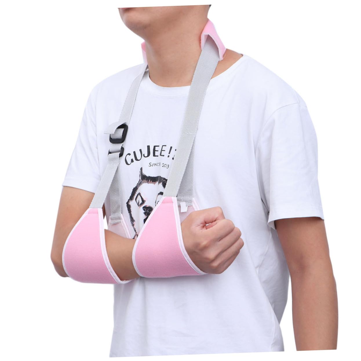 Breathable Shoulder Elbow Support Brace Arm Sling for Fracture Adjustable Sling Comfortable Pad Easy One-handed