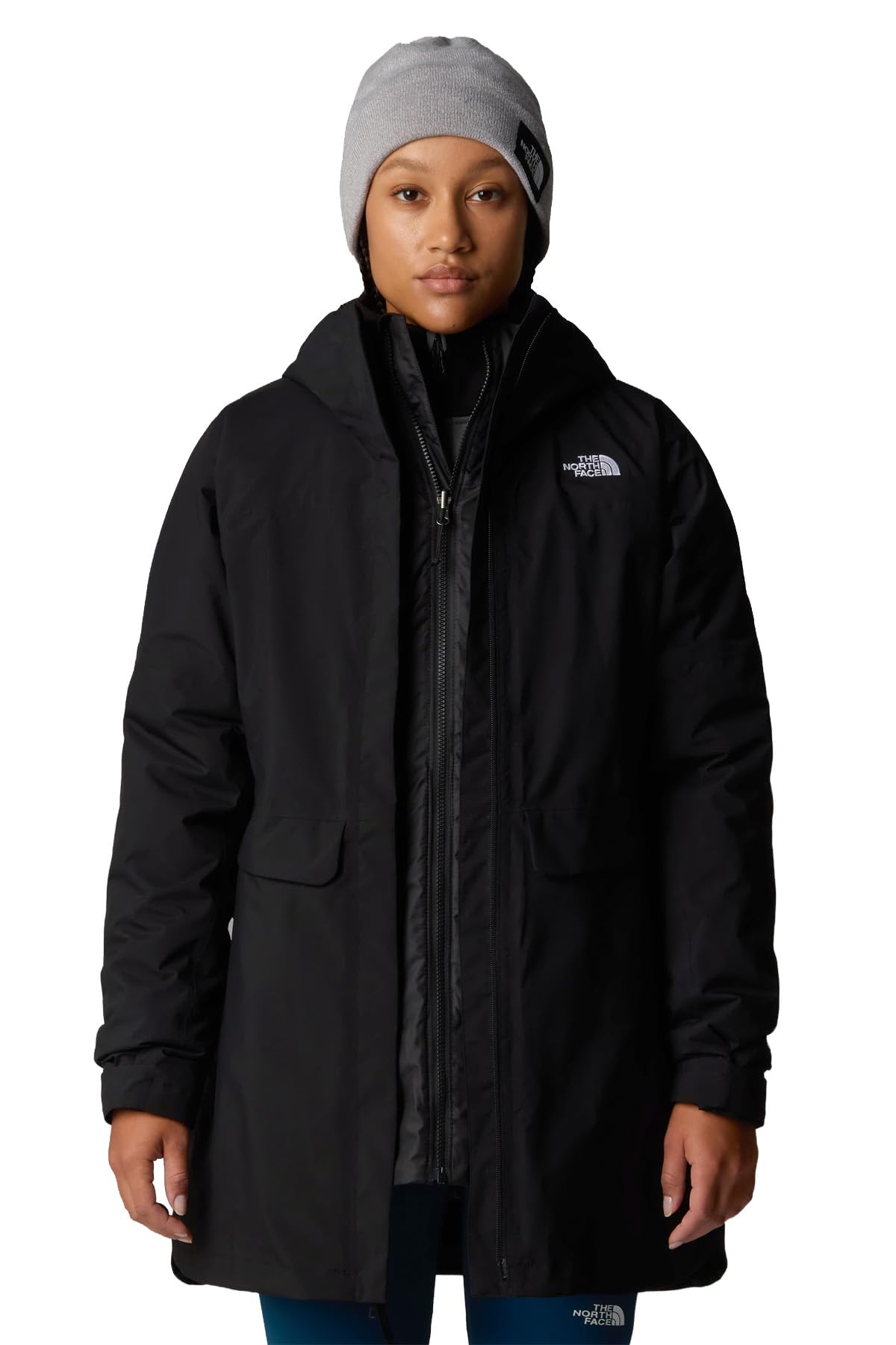 The Noth Face Women's Dryvent Mono Triclimate Parka, Tnf Black, XS