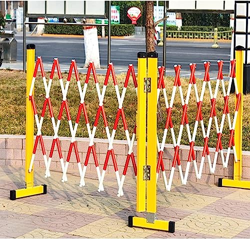 Versenkbarer Verkehrszaun, tragbare FRP-Isolationsbarriere, abnehmbarer Sicherheitszaun, 1,2 x 2,5 m gelb, ideal für Baustellen und Menschenmengenkontrolle
