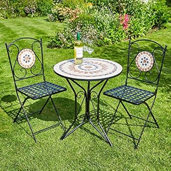 Cheap Home Home Source Mosaic Bistro Set Outdoor Patio Garden