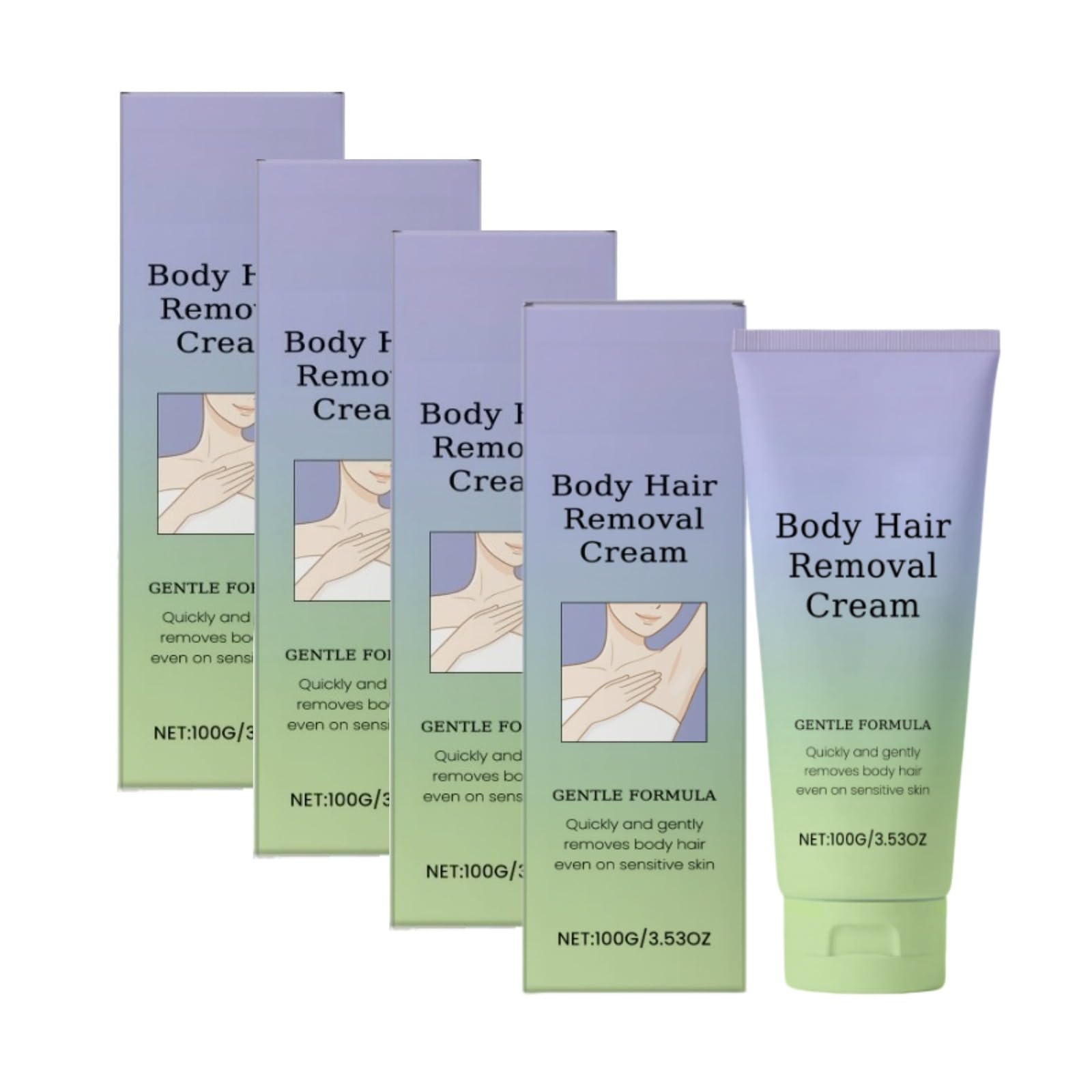 Hair Removal Cream, Soft Hair Removal Cream, crema depilatoria per il corpo, | Crema depilatoria corpo formula delicata con aloe vera per depilazione rapida senza irritazione sulle gambe ascelle braccia