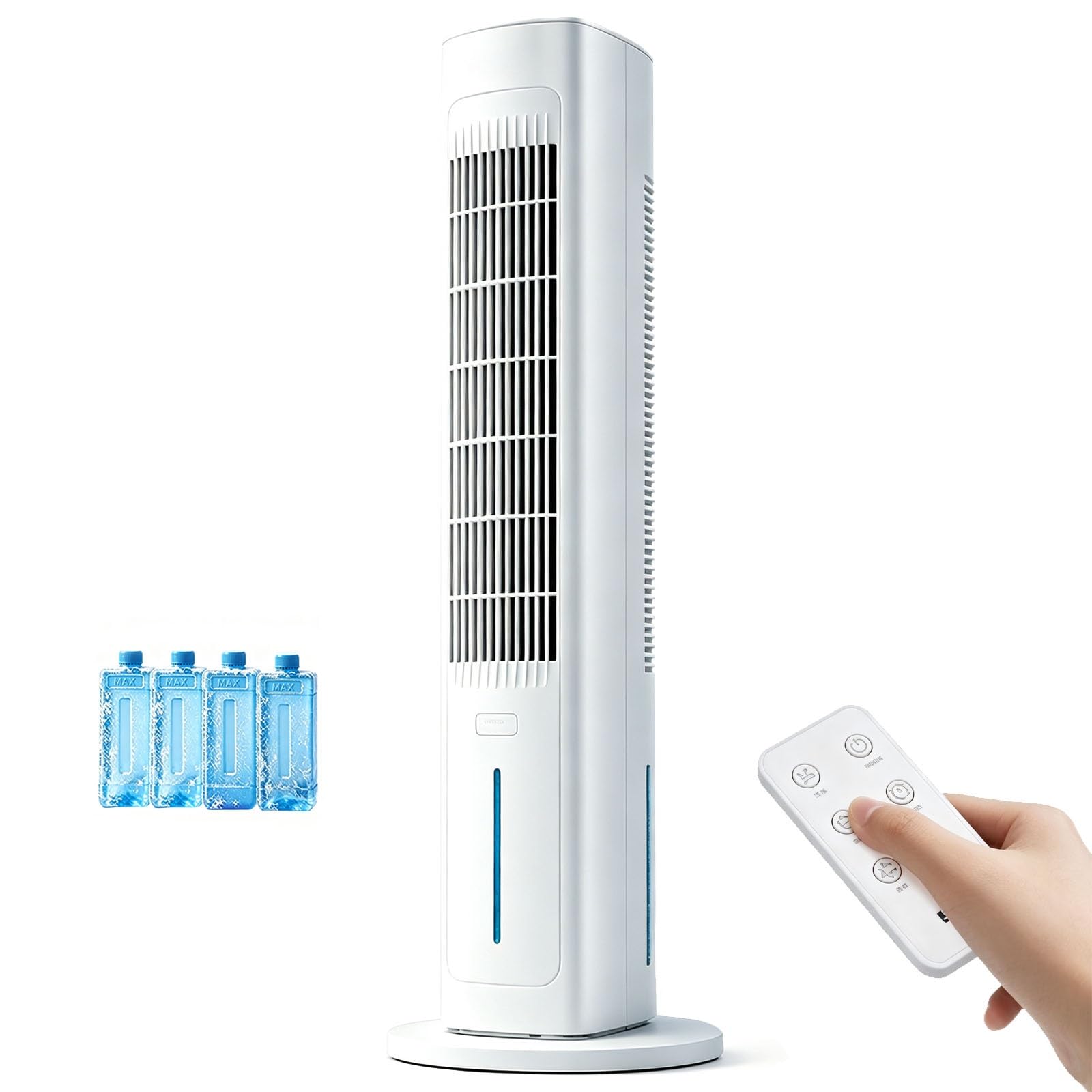 Evaporative Air Cooler, Touch + Remote, 60W, 15H Timer, Swamp Cooler