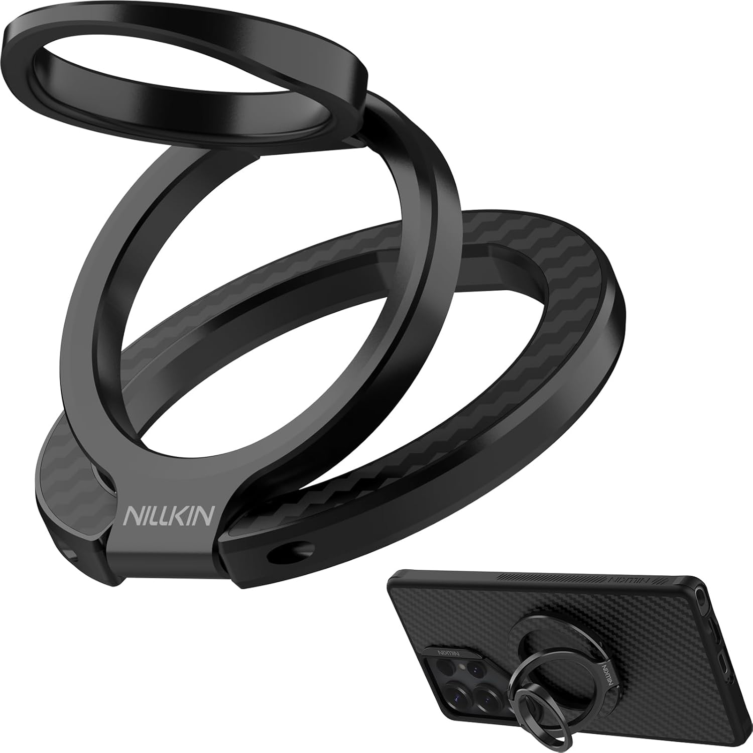 Nillkin FiberSnap for Magnetic Phone Ring Holder for MagSafe, Magnet Cell Phone Grip Stand Finger Ring Kickstand Two-Sided Magnetic Compatible with iPhone 16 Pro Max 15 14 13 12 MagSafe Accessories Nillkin FiberSnap for Magnetic Phone Ring Holder for MagSafe, Magnet Cell Phone Grip Stand Finger Ring Kickstand Two-Sided Magnetic Compatible with iPhone 16 Pro Max 15 14 13 12 MagSafe Accessories