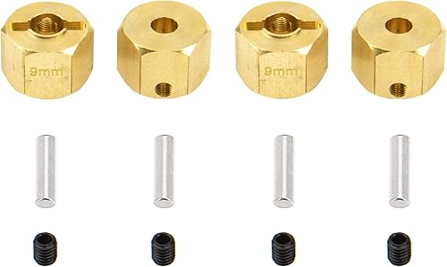 Miniatura 7 de Vgoohobby Adaptador hexagonal de latón de 0.472in con contrapeso para Axial SCX10 90046 Tamiya CC01 D90 Redcat Gen7 110 RC Crawler Car (Grosor