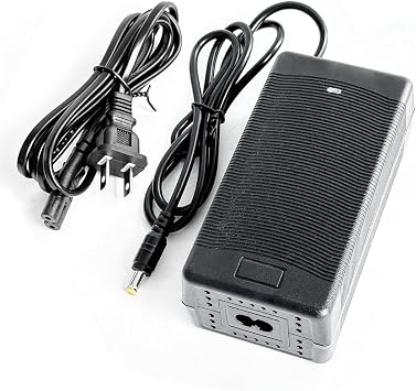 YASCO Wall Power Charger 54.6V 2A DC Connector for 48V Lithium Material Power, 5.5mm DC Connector for 2.5mm/2.1mm