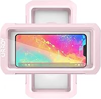 Vista 10 de URROY Soporte para Teléfono de Ducha Impermeable, Estuche para Teléfono de Ducha con Rotación de 360°, Soporte Universal de Montaje en Cubierta