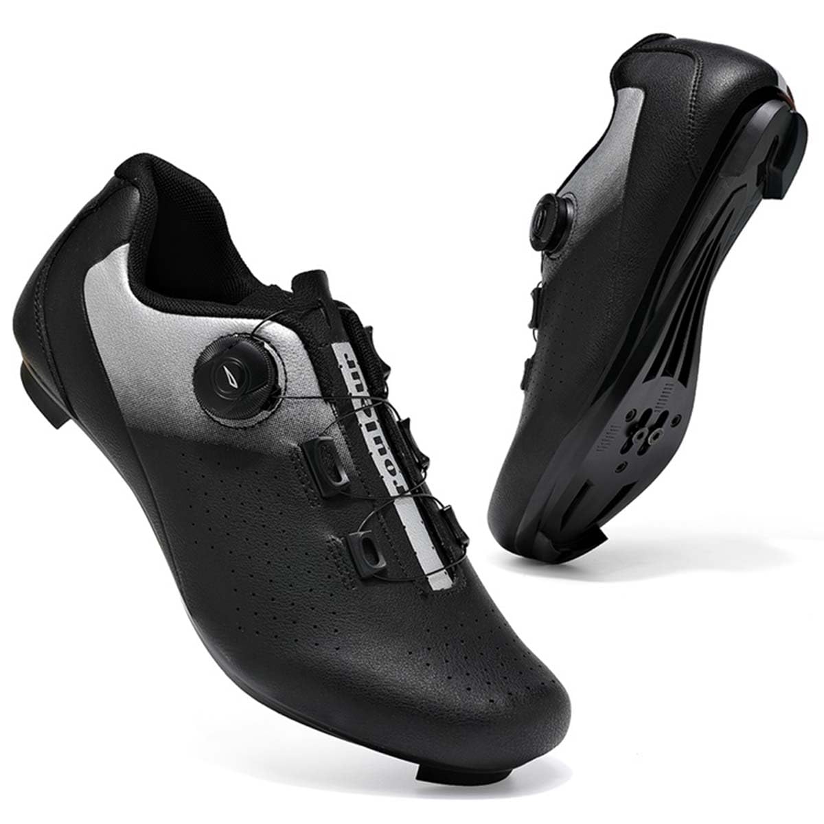 Scarpe Ciclismo Uomo Strada Traspirante Spinning Scarpe da Bike per Bici Compatibile Peloton SPD/SPD-SL e Look Scarpes da Equitazione