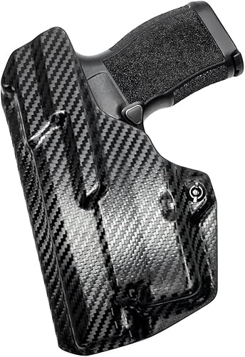 Miniatura 2 de Tulster Funda de perfil IWB en la mano derecha se adapta a Sig P365XL  TLR-6 Rodamiento de luz dentro de la cintura Apéndice Funda de transporte