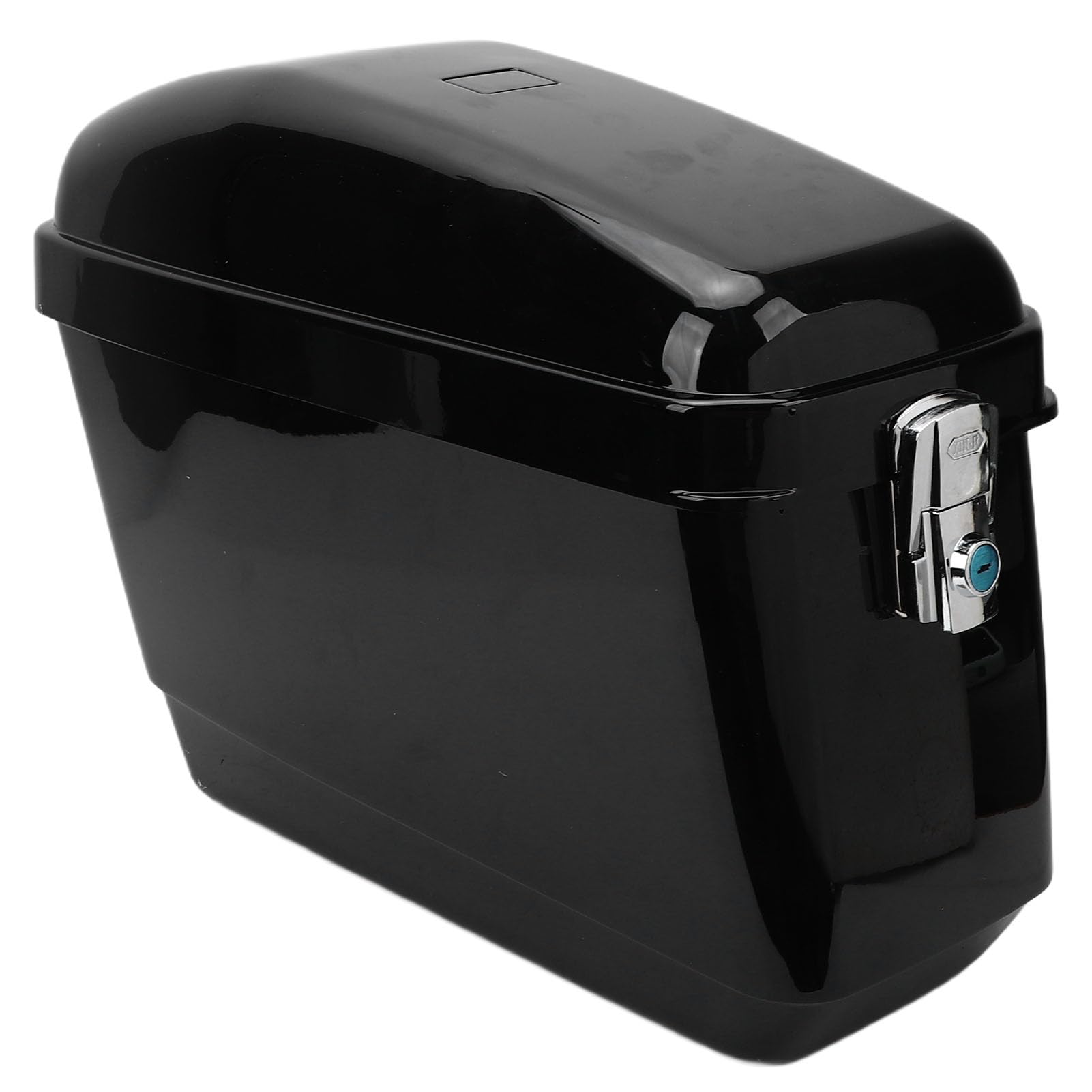 Cocoarm Sacoches Rigides Résistantes aux Intempéries pour Moto, capacité de 45l, Coffre pour, Adaptées aux Pilotes Cruiser, ABS Noir | Rangement latéral en ABS robuste, finition noir brillant, fixation universelle pour cruiser, bagagerie moto verrouillabl
