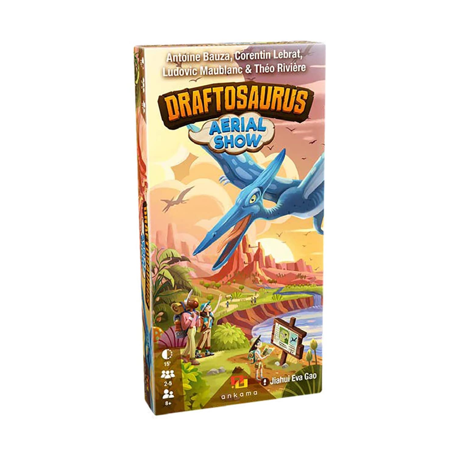 Draftosaurus: Aerial Show - Add New Dino-meeples to Your Park, New Ways to Score Points, Play with or without Marina Expansion | 2-5 players, 15-20 mins, Ages 8 & Up