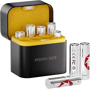 Chargeur AA Pour Batteries NiMH Et Lithium, Chargeur AAL, Rechargeable, Avec Entrée De Type C, Fonction