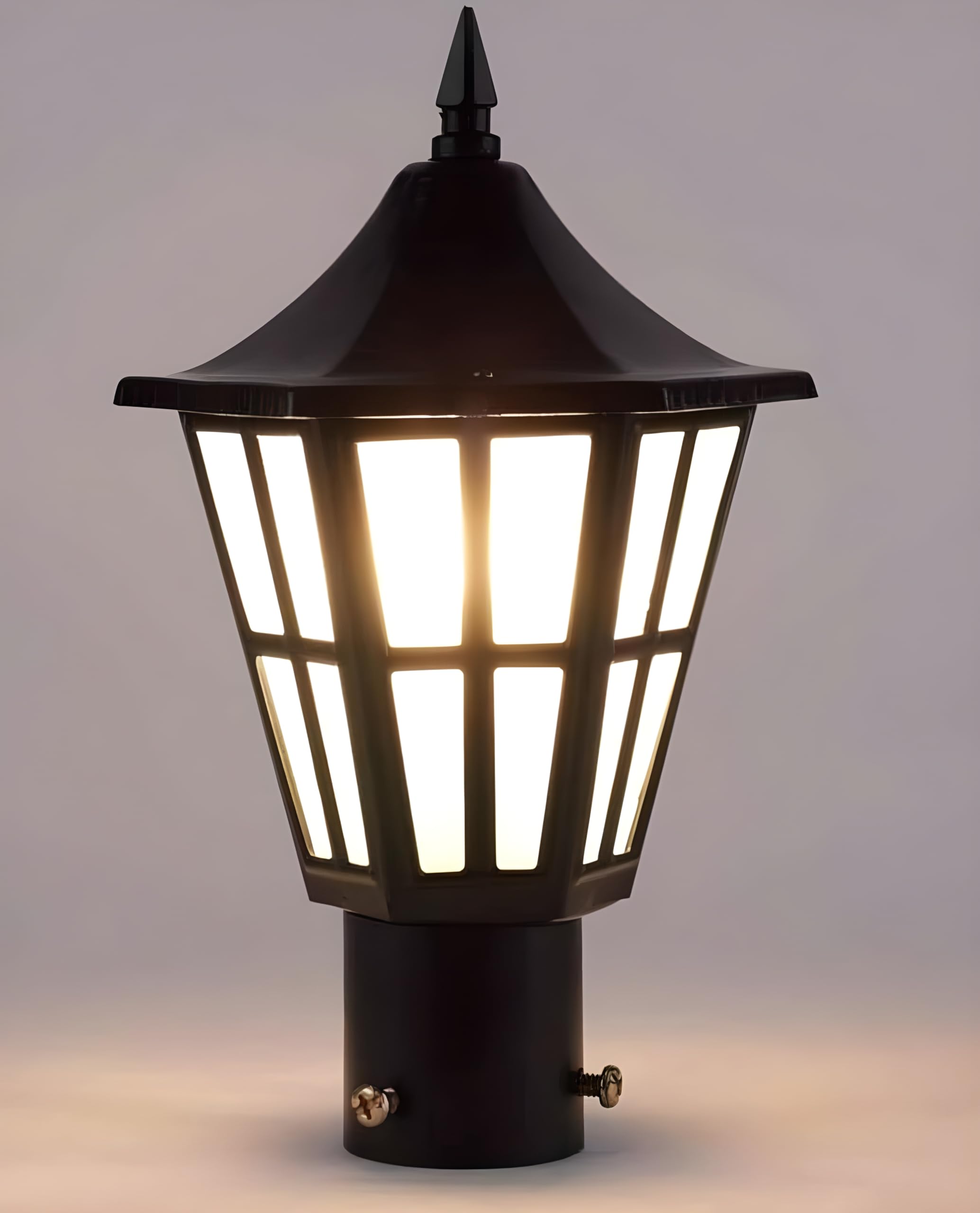 GATE Light for Home gate/gate lamp/gate Lamps for Outdoor Waterproof/gate Light/gate Pillar Lights for Outdoor for Stairs, Boundries, Pillar, Garden(Bulb not Included) (Hurricane, 1, Set)-image-43