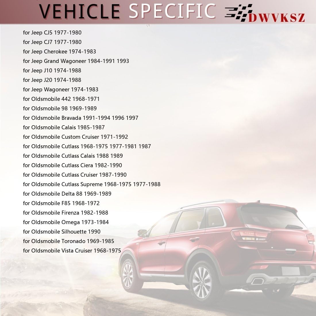 Front Disc Brake Caliper Rubber Bushing Replacement 1PC Dwvksz for Oldsmobile Cutlass Calais 2.3L 1988 1989, for Cutlass Calais 2.5L 1988 1989, for Jeep Grand Wagoneer 4.2L 1984 1985 1986