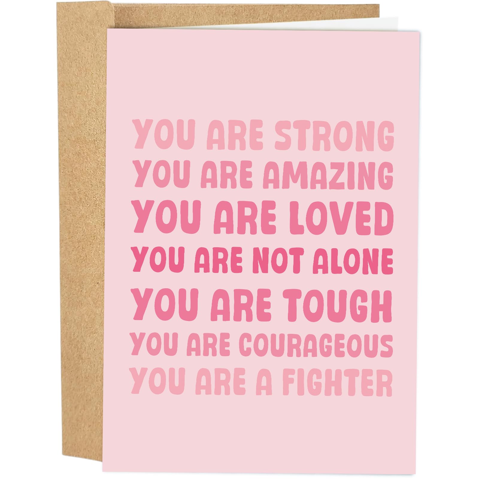 Naixiwen Funny Encouragement Card for Him Her, Thinking of You Card for Family Friend, Support, Affirmation, Sobriety Gift, You Are Not Alone