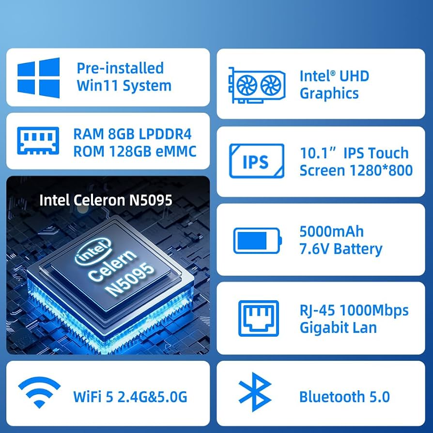 Amazon.com: HEIGAOLAPC Mini PC Computer Win11 Pro Fanless