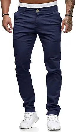 HUNGSON Men Skinny Slim Fit Casual Jeans with Stretch