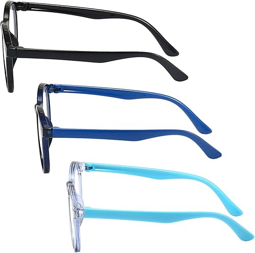 Miniatura 6 de SANHOOPOLO Gafas de bloqueo de luz azul para niños, paquete de 3 gafas bloqueadoras azules para juegos de computadora para niños y niñas de 3 a 11