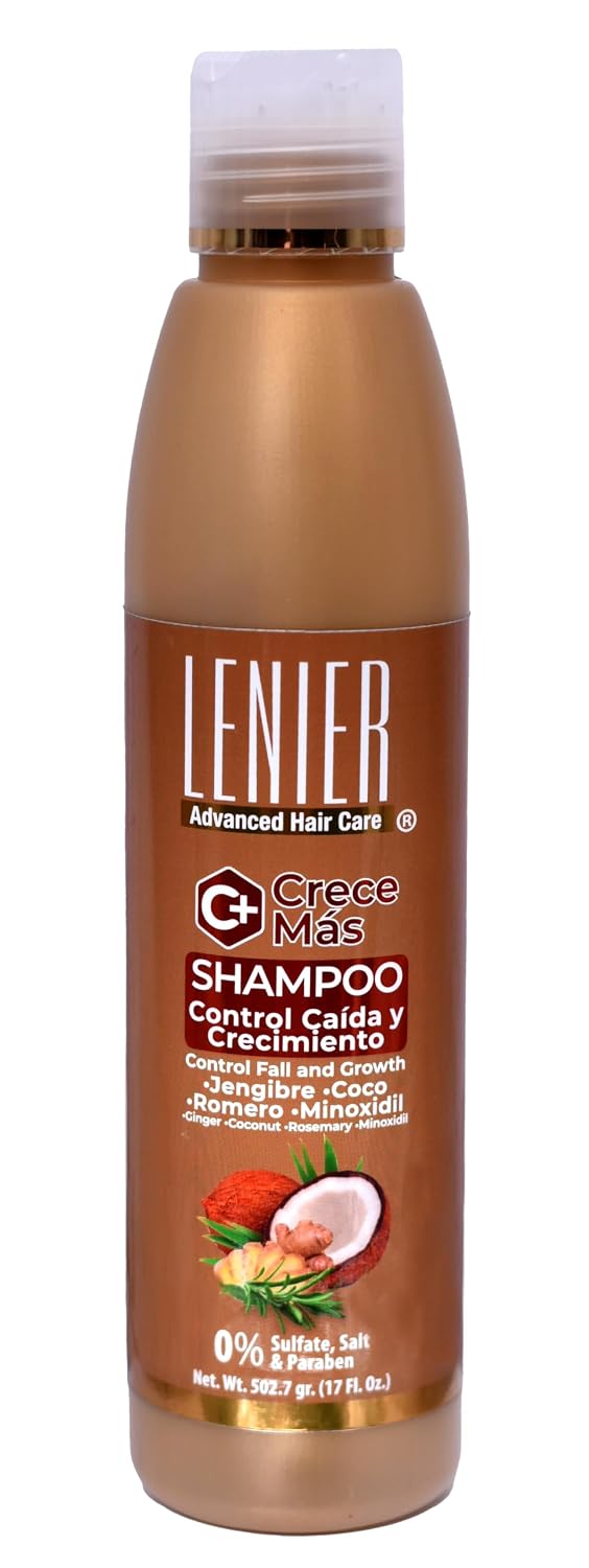 Lenier Shampoo Crece Más – Promotes Hair Growth & Co...