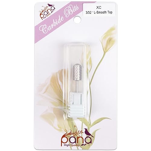 Miniatura 7 de USA PANA - Broca de carburo para uñas, 332 pulgadas, segura, cabezal grande, punta redonda y lisa, para pulidora eléctrica, tamaño del grano (4XC,