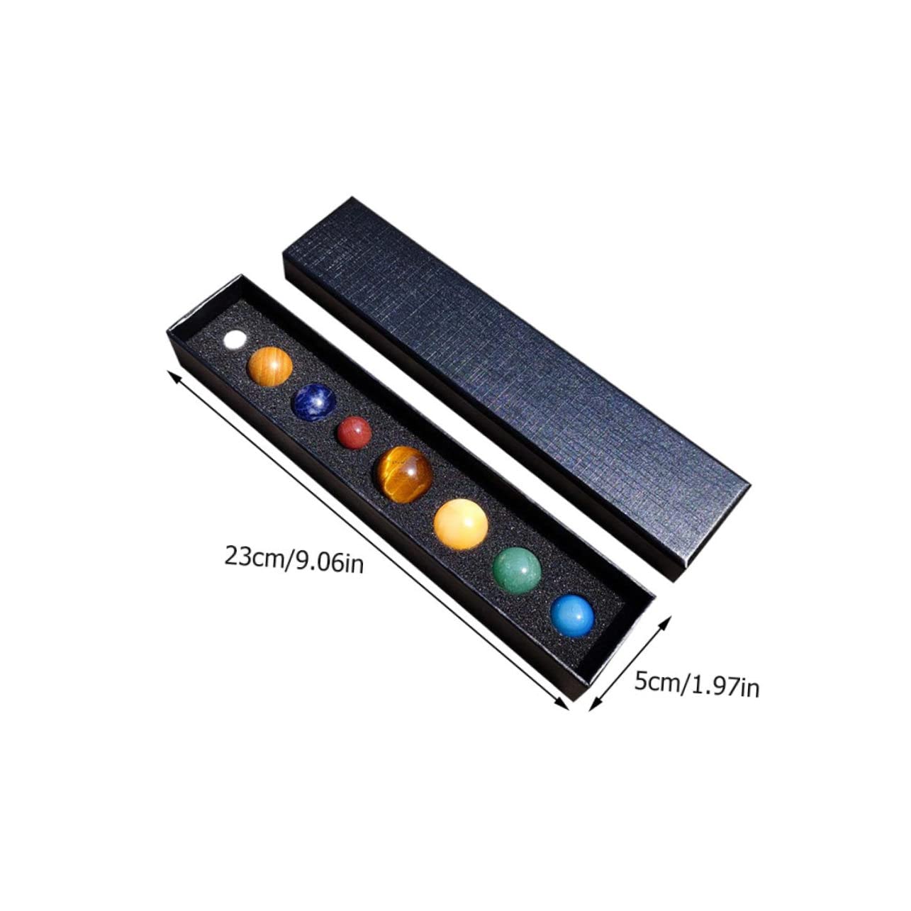 ERINGOGO 8Pcs Planet Collection Mineral for Solar System Decor Educational Exquisite Desktop Planet Adornments for Home and Office Decor