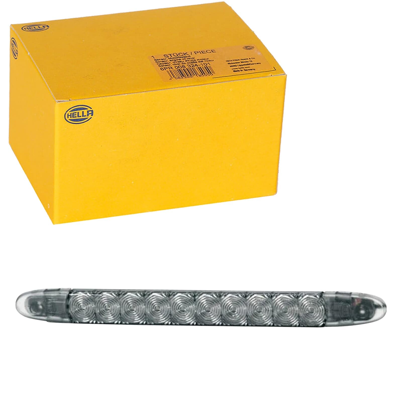 HELLA 2DA 343 106-031 Auxiliary Stop Light - LED - 24V - mounting/Bolted - Lens Colour: Smoke Grey - LED colour: Red - Cable: 3000mm - Plug: open cable ends - Rear