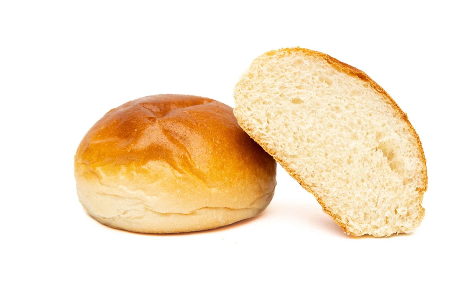 Burger Brötchen - Burger Buns zum Frühstück, Picknick, Catering, Grillen - Backwaren von Bekarei - Amerikanische Kartoffelbrötchen, 4er Pack