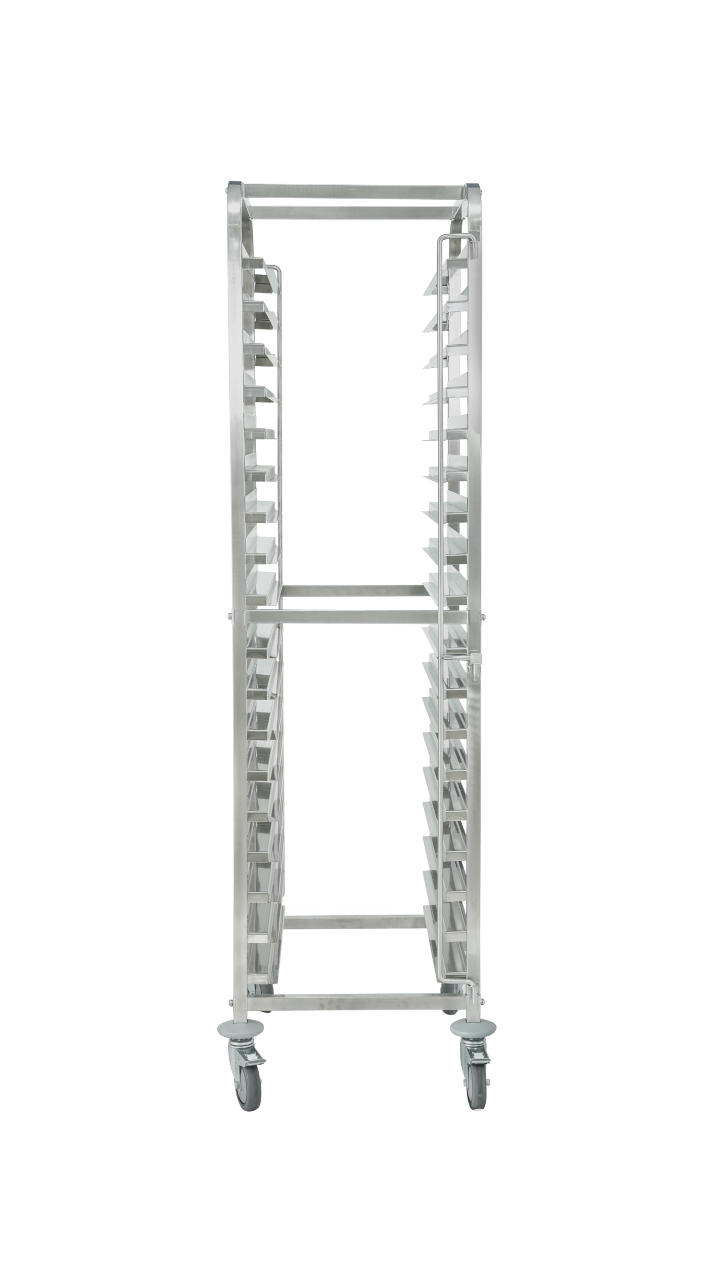 METRO Professional Chariot à étagères 2 en 1 GN 1/1 GSC101821, Chariot à Roulettes, 18 niveaux, acier inoxydable, 60,5 x 46,3 x 175 cm, argent