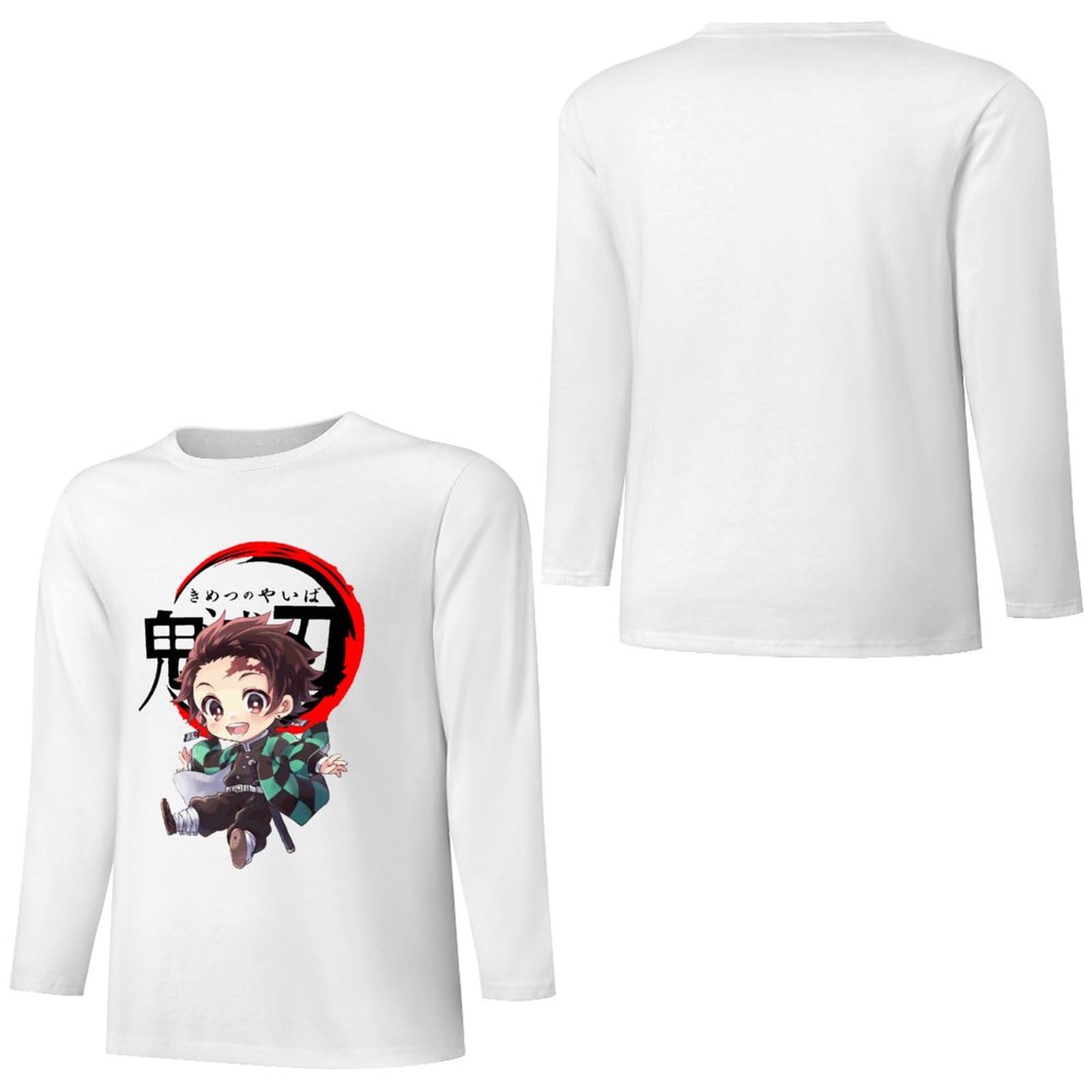 釜戸炭治郎　長袖Tシャツ　M TVアニメ「鬼滅の刃」長袖Tシャツ(炭治郎)(120 グリーン