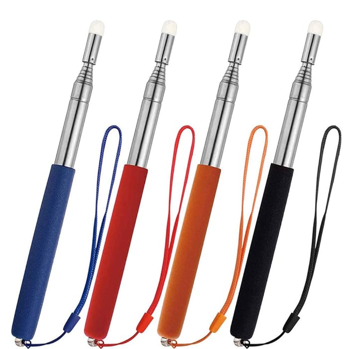 Buy Telescopic Pointer Stick with Hand Lanyard, 4 Pack Teacher Pointer