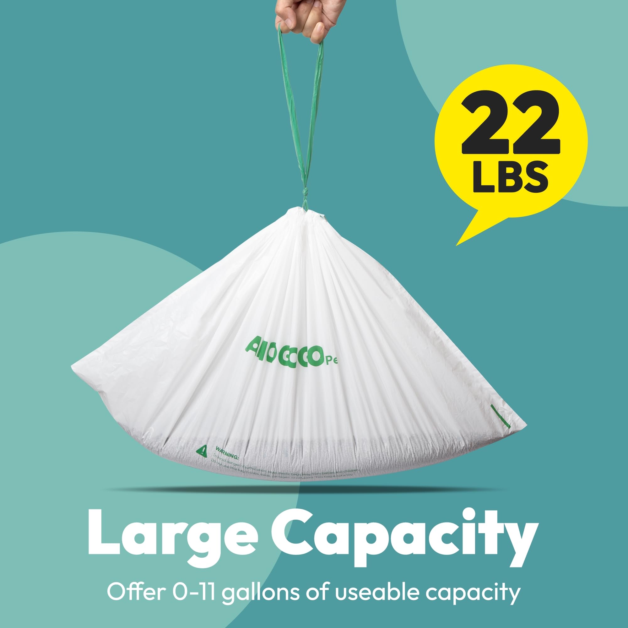 Paquete de 100 bolsas de basura para caja de arena, compatibles con caja de arena para gatos BCHARYA, bolsas de residuos de repuesto, bolsas de basura automáticas a prueba de fugas con