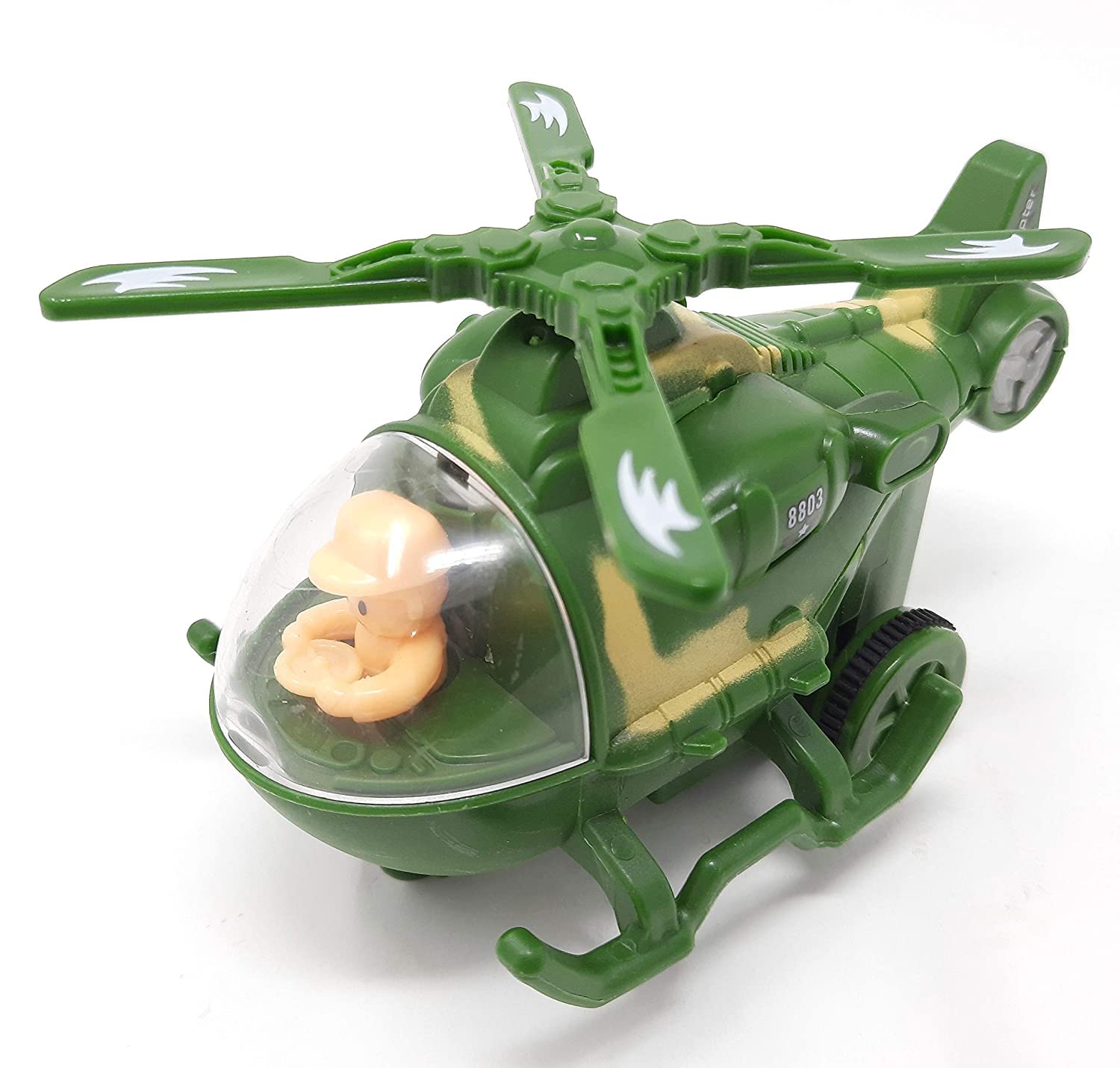 ARSDWY Push and Go Friction Army Helicopter Toy with Movable Pilot Toy (Assorted Colour) (B08R92LJZD) Amazon Price History, Amazon Price Tracker