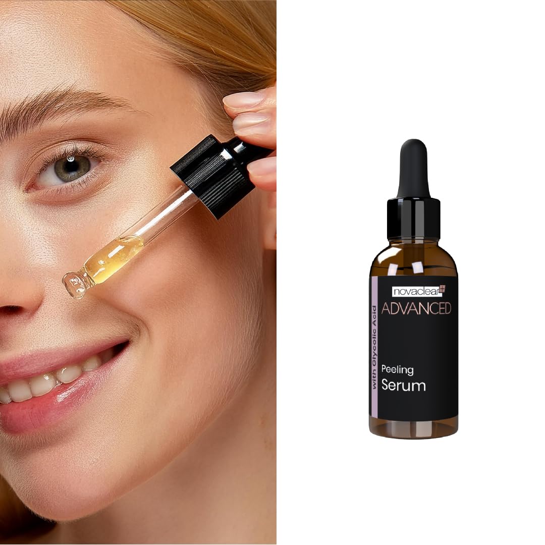 Novaclear Advanced Peeling Serum with Glycolic acid, Peeling Solution for Glowing Skin Smooth Texture & Pore Cleansing - Image 3