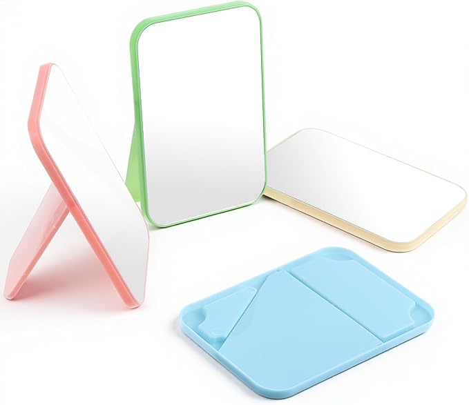 Pack de 12 Espejos de Maquillaje de Mesa con Soporte, 8" miniatura 7